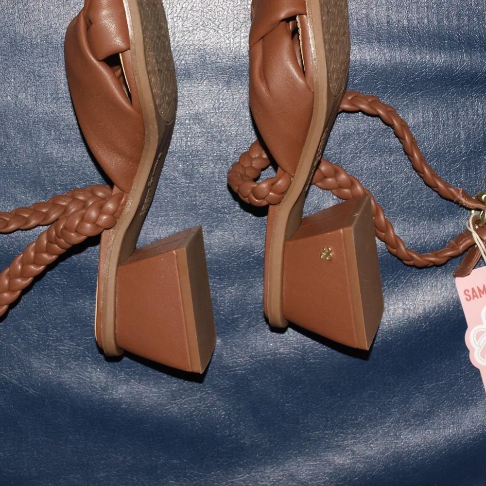Sam & Libby Brown Sandals Women's 8 - Picture 5 of 7